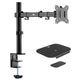 Suporte de secretária para monitor LCD de braço duplo Maclean MC-883 + MC-929, VESA 75x75 e 100x100, 17-32", 8 kg