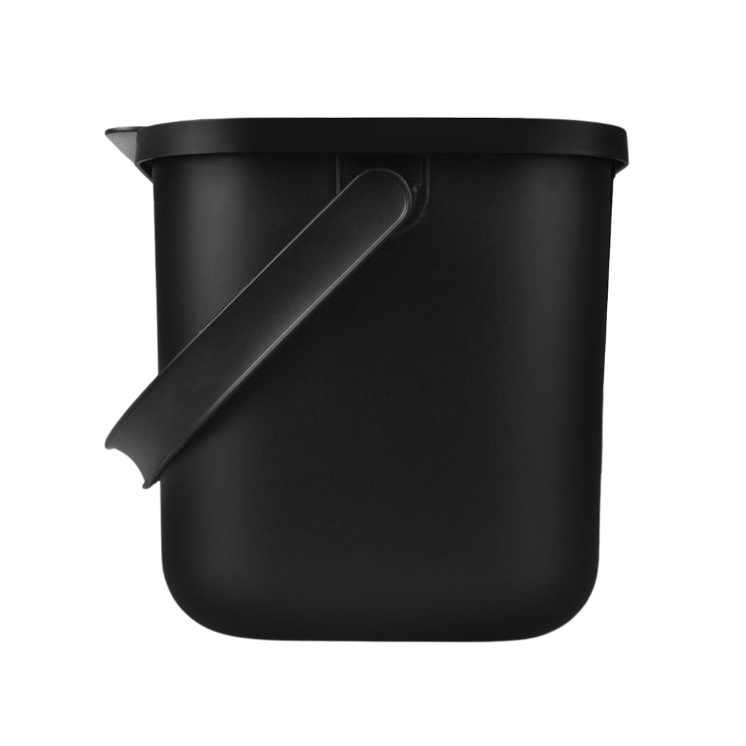 Practic Contenedor de Biorresiduos, Cubo de Compostaje, Capacidad 6 litros, Color Negro, Mini Bini