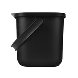 Practic Contenedor de Biorresiduos, Cubo de Compostaje, Capacidad 6 litros, Color Negro, Mini Bini