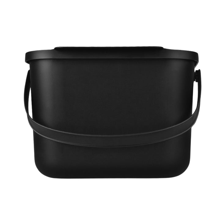 Practic Contenedor de Biorresiduos, Cubo de Compostaje, Capacidad 6 litros, Color Negro, Mini Bini