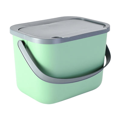 Recipiente Prático para Bioresíduos, Compostor, Capacidade 6 Litros, Cor Verde, Mini Bini