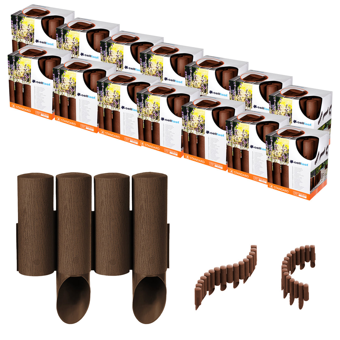 Vedação de jardim Cellfast, resistente à geada, 32,2 m, castanho