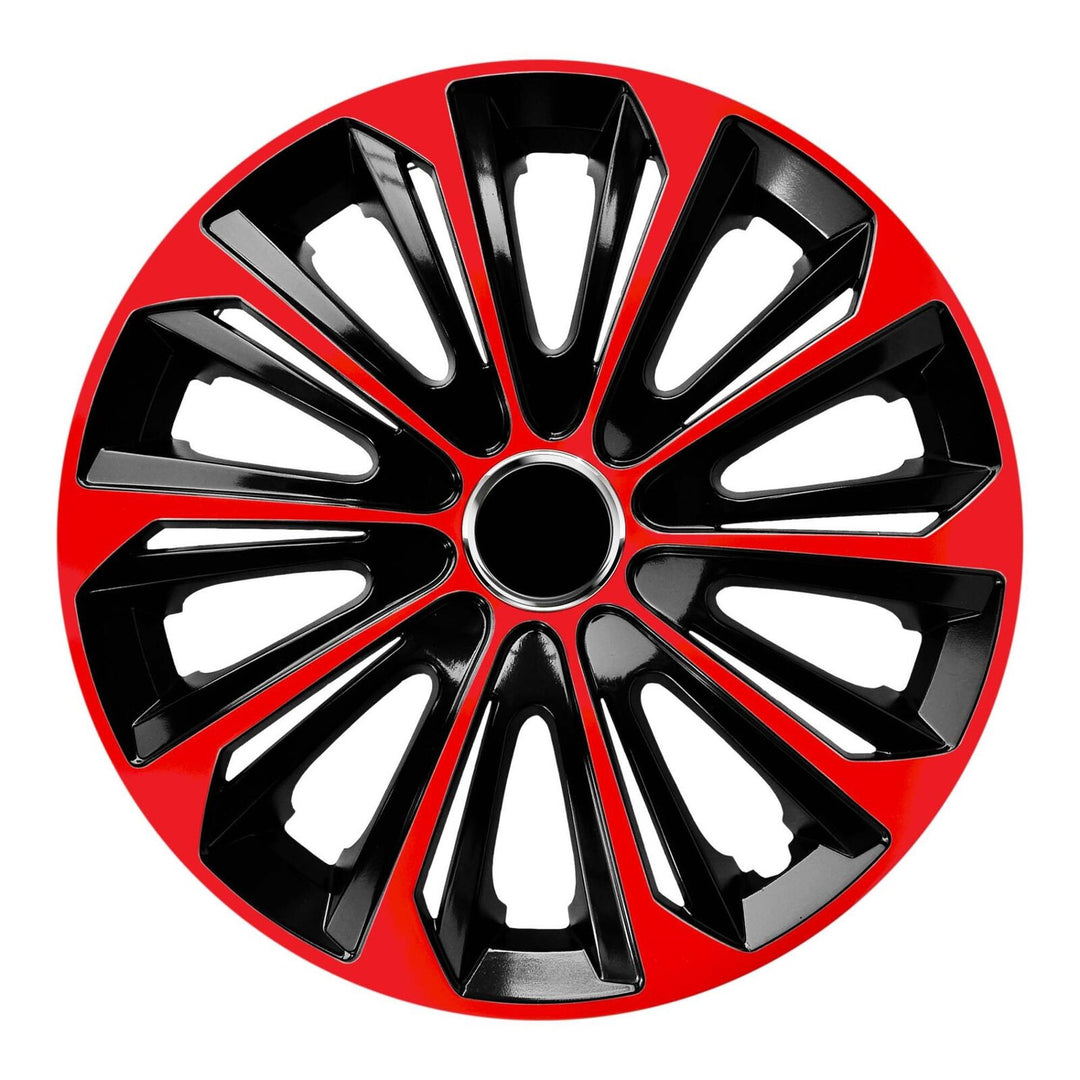 NRM Extra Strong Tapacubos universal 15'', Color rojo/negro, 1 unidad