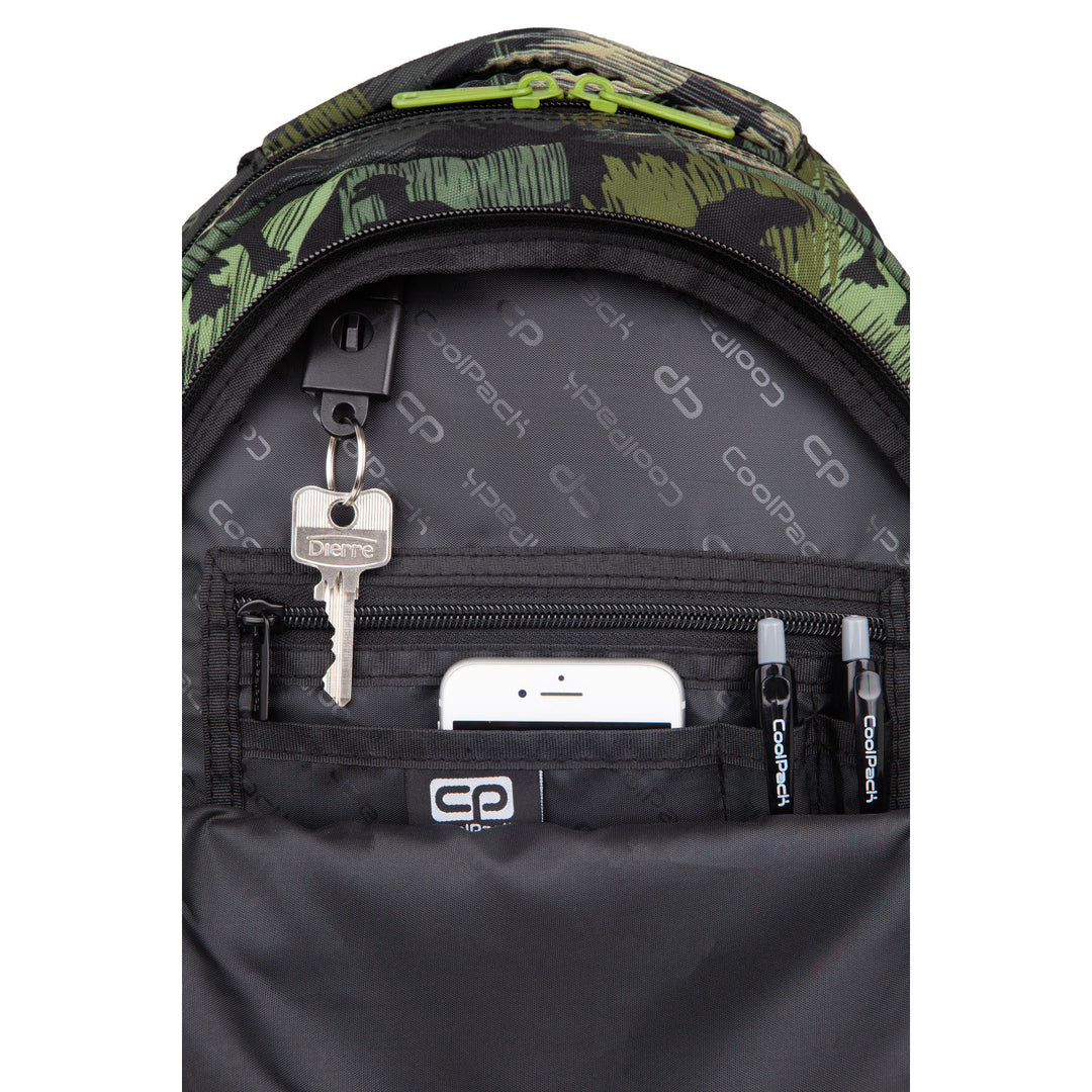 Mochila Coolpack Juvenil, 3 Compartimentos, Costas Contornadas, Jerry Adventure Park