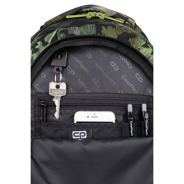 Mochila Coolpack Juvenil, 3 Compartimentos, Costas Contornadas, Jerry Adventure Park