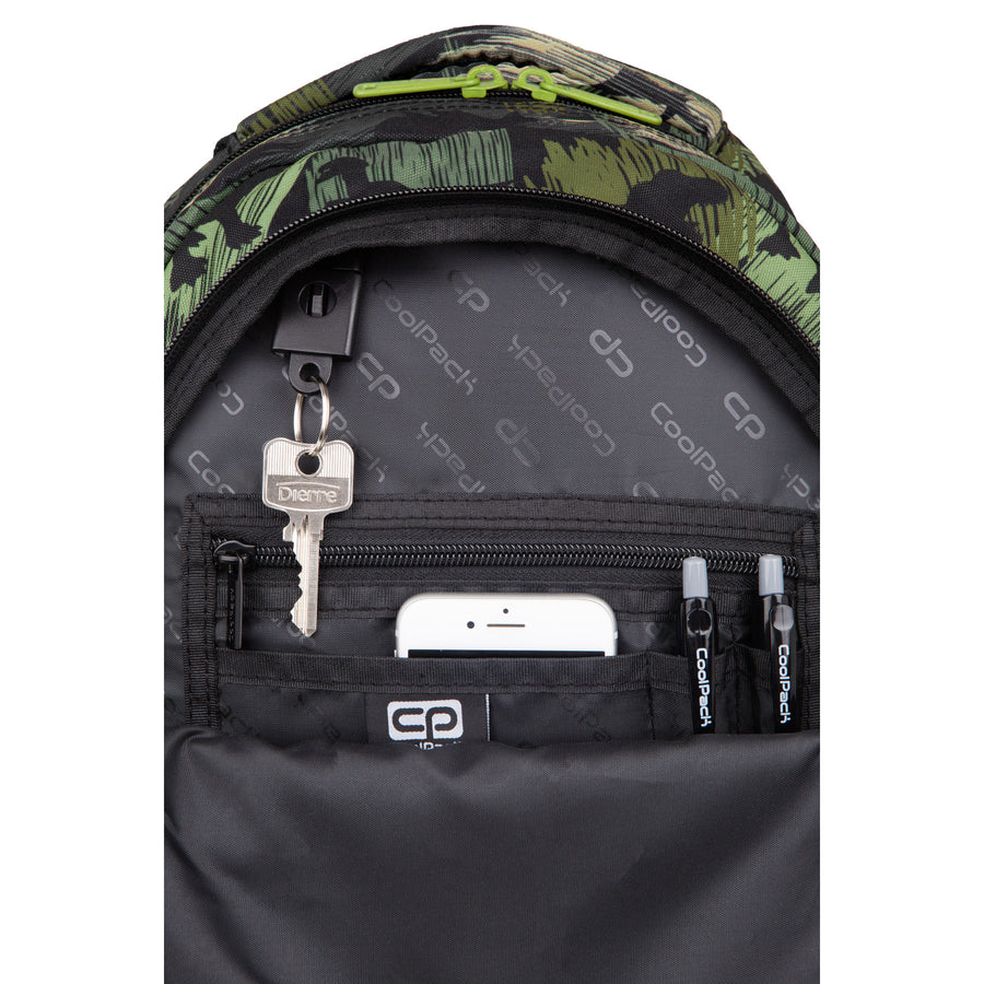 Mochila Coolpack Juvenil, 3 Compartimentos, Costas Contornadas, Jerry Adventure Park