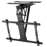 Suporte elétrico de teto para TV Maclean MC-490, suporte para TV TUYA, VESA máx. 600x400, rotação de 90°, 32"-75", carga máxima de 35 kg