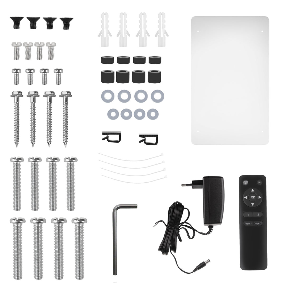 Suporte elétrico de teto para TV Maclean MC-491, suporte para TV TUYA, VESA máx. 600x400, rotação de 90°, 23"-65", carga máxima de 30 kg