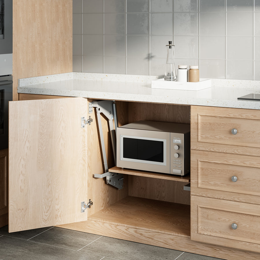 Elevador de prateleiras extensível para cozinha Maclean MC-497, de encastrar, 5-20 kg, 820 x 168 x 106 mm