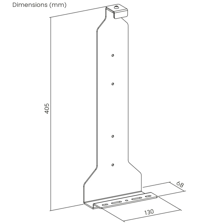 NanoRS RS180 Soporte de pared blanco para consola Playstation 5, Carga máx. 10 kg