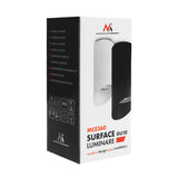 Maclean MCE360 B Candeeiro/tubo de montagem superficial, spot, redondo, alumínio, GU10, 55x130 mm, preto