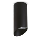Maclean MCE360 B Candeeiro/tubo de montagem superficial, spot, redondo, alumínio, GU10, 55x130 mm, preto