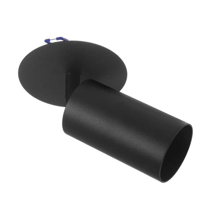 Maclean MCE364 B Fooc empotrable / tubo, spot, redondo, aluminio, GU10, 55x100mm, color negro