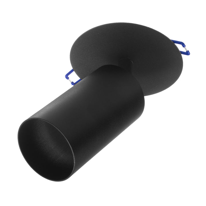 Maclean MCE364 B Fooc empotrable / tubo, spot, redondo, aluminio, GU10, 55x100mm, color negro