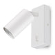 Maclean MCE369 W Aplique / luz de pared, spot, redondo, GU10, con interruptor 55x100mm, Color blanco