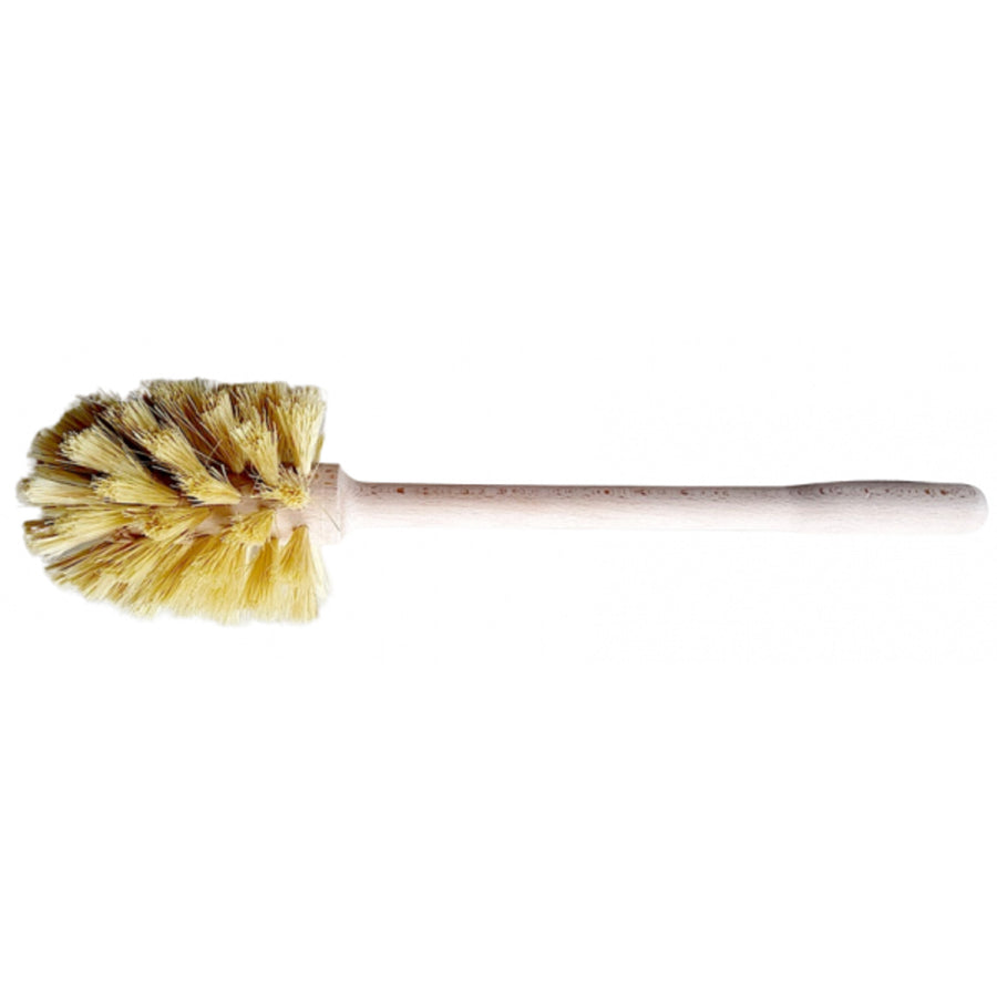 Suporte para escova de sanita Starmann com cabo em madeira de faia, escova de sanita clássica, Tampico, 6/306F