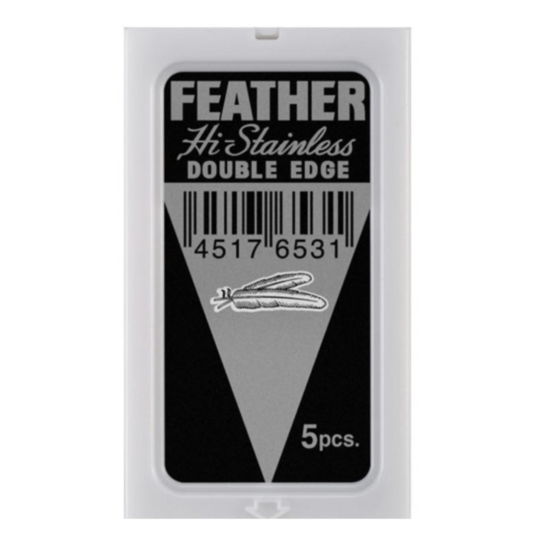 Lâminas de barbear Feather, aço inoxidável, 5 unidades, standard, 71-S