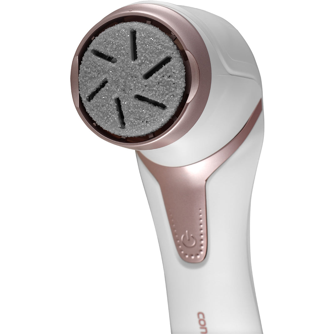 Lima elétrica para calcanhar Concept, 3 almofadas, recarregável, branca, PN3000