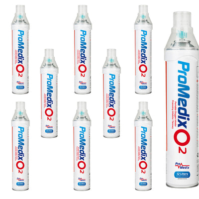 Inalador portátil de oxigénio Promedix PR-994 9x 12L 99,4%