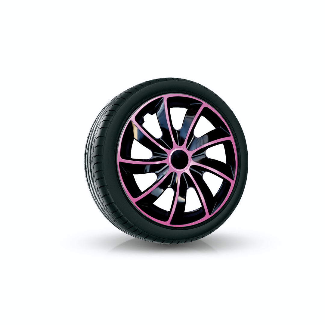Tampão universal NRM Quad Bicolor 14", cor preto/rosa, 1 unid.