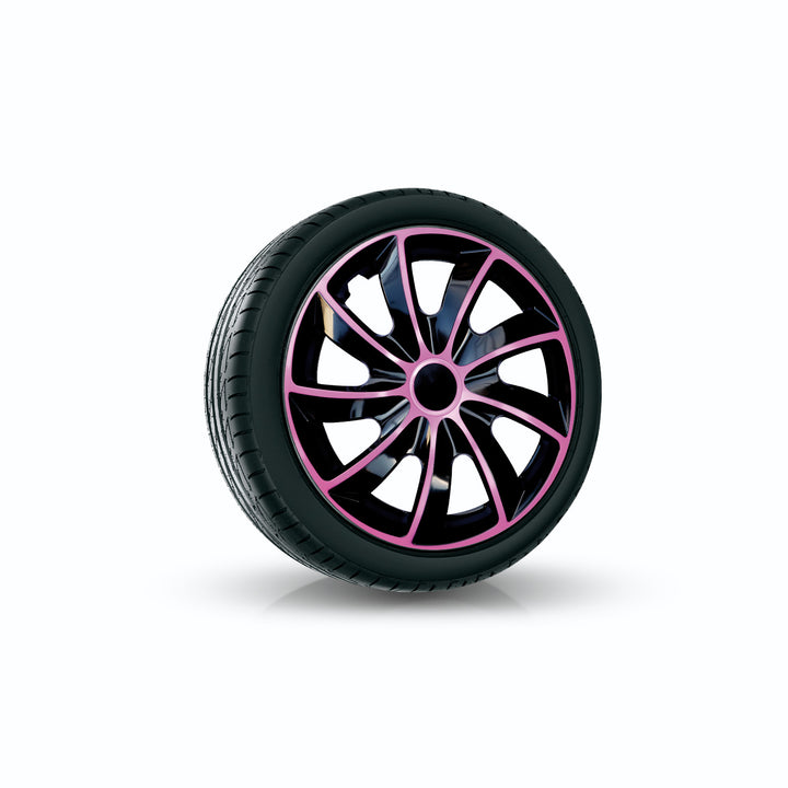 Tampão universal NRM Quad Bicolor 14", cor preto/rosa, 1 unid.
