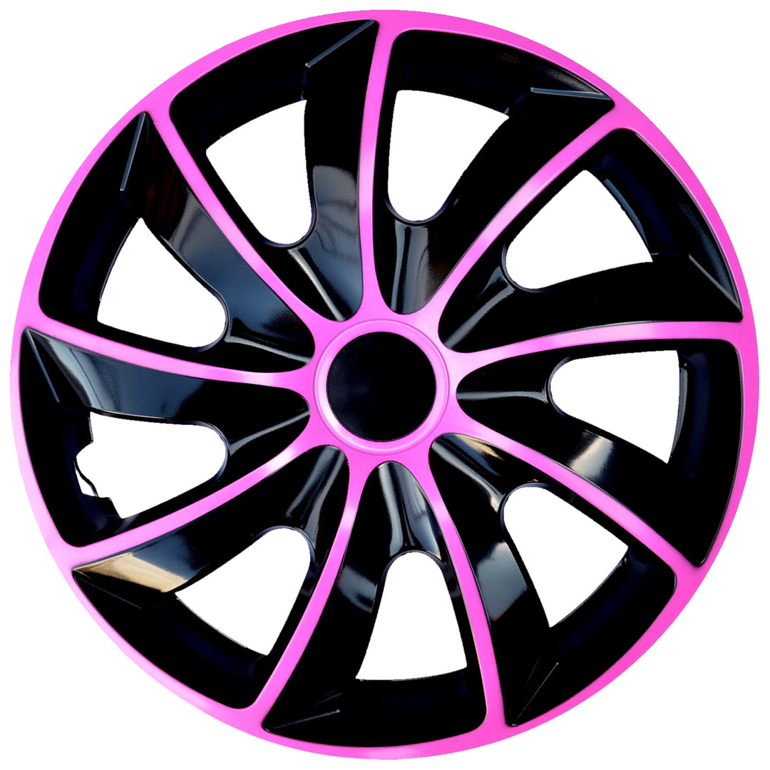 Tampão universal NRM Quad Bicolor 14", cor preto/rosa, 1 unid.