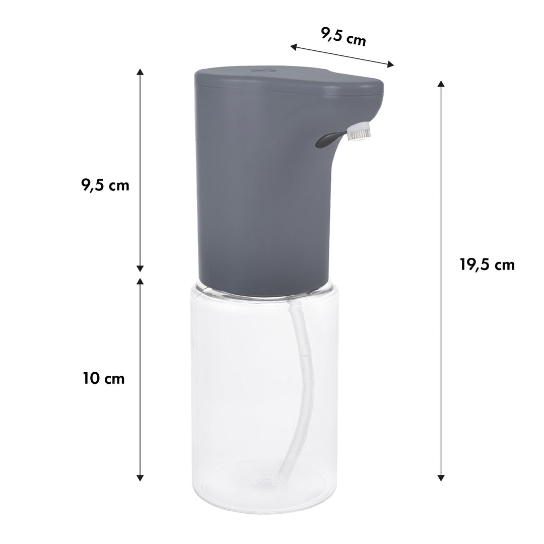 Dispensador automático ProMedix, recipiente dispensador para sabonetes líquidos, desinfetantes, 300 ml, 4xAA, cinzento, PR-540 GR