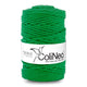 Cordão de algodão ColiNea com núcleo de algodão, entrançado, 5 mm, 100 m, verde