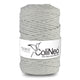 Cordão de algodão ColiNea com núcleo de algodão, entrançado, 5 mm, 200 m, cinzento claro