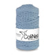 ColiNea Cordón de algodón con alma de algodón, Trenzado, 3mm, 100m, Color Azul