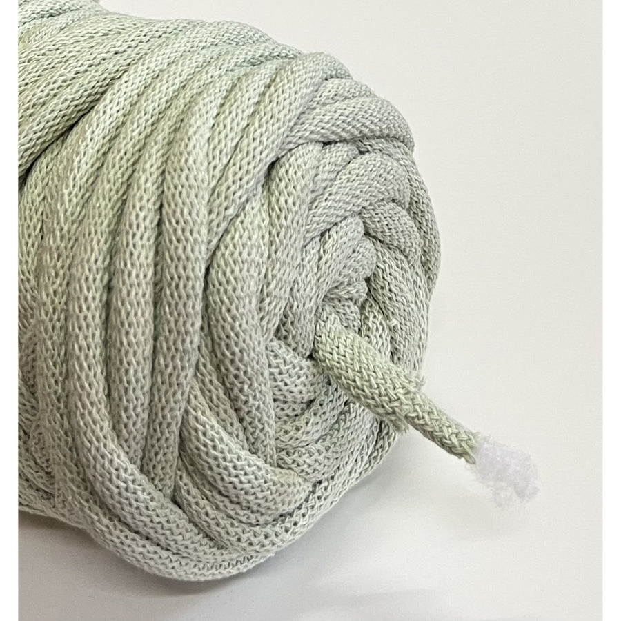 Cordão de algodão WAS com núcleo de poliéster, entrançado, 9 mm, 50 m, verde azeitona