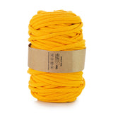 Cordão de algodão WAS com núcleo de poliéster, entrançado, 9 mm, 50 m, amarelo-escuro
