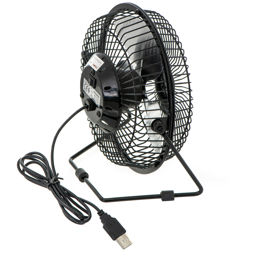 Ventilador de sobremesa Mesko, diámetro de 15 cm, alimentación por USB, oscilación vertical, MS 7322