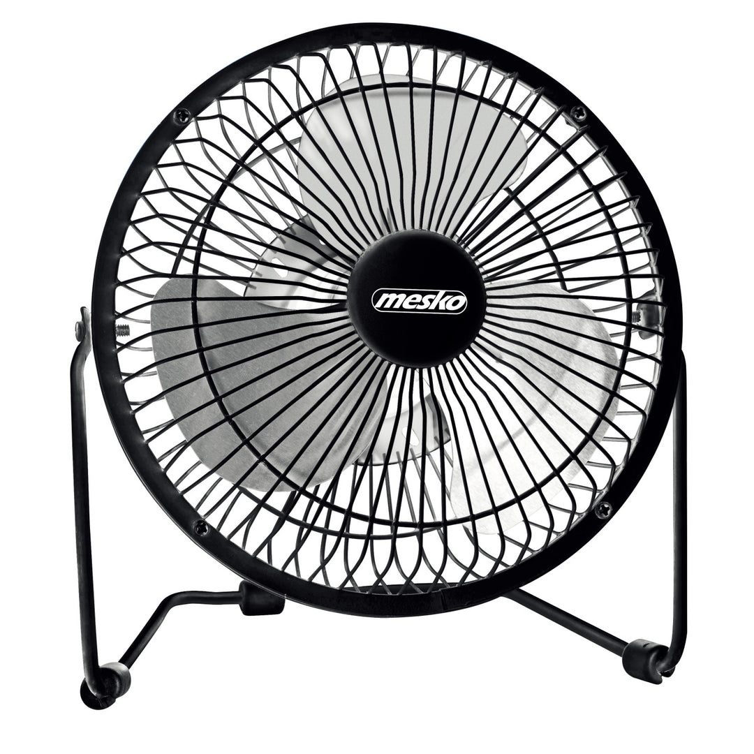 Ventilador de sobremesa Mesko, diámetro de 15 cm, alimentación por USB, oscilación vertical, MS 7322