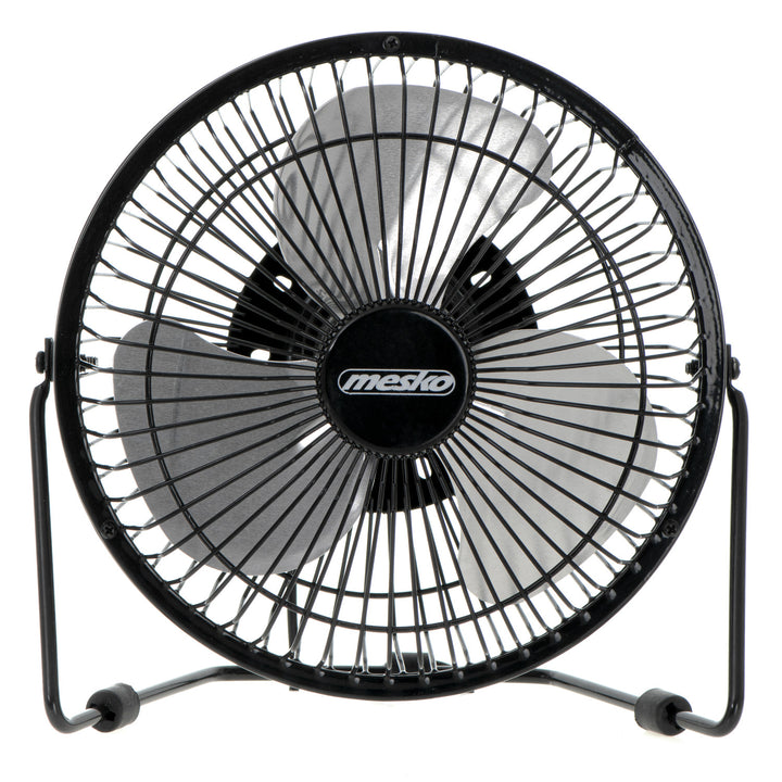 Ventilador de sobremesa Mesko, diámetro de 15 cm, alimentación por USB, oscilación vertical, MS 7322