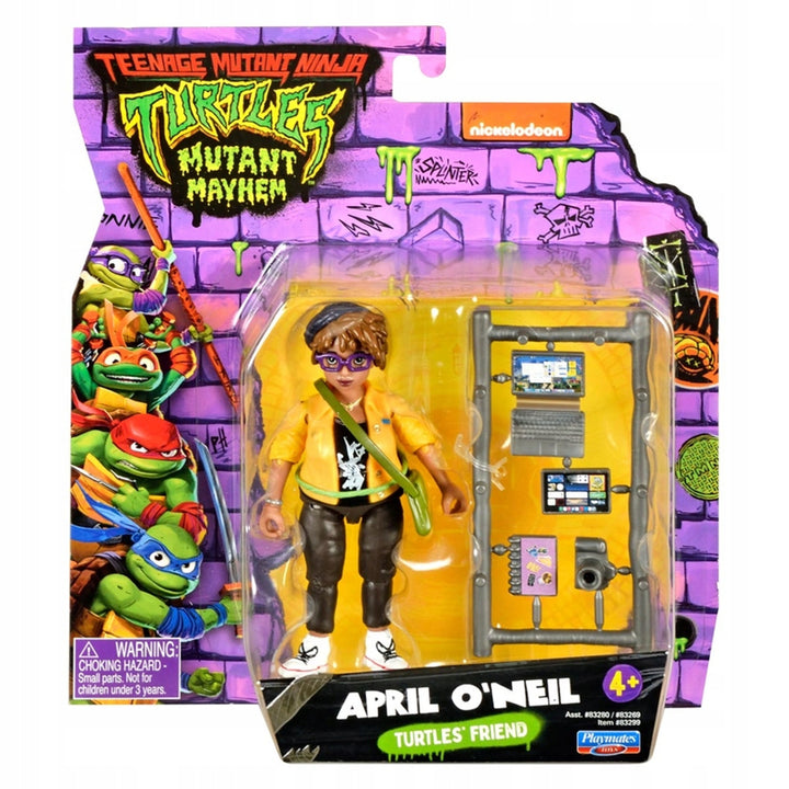 Boneca Guerreiro das Tartarugas Ninja April O'Neil com acessórios