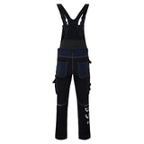 Macacão de trabalho Avacore Avaflex com bolsos, elástico, cordura, preto/azul-marinho, tamanho 48