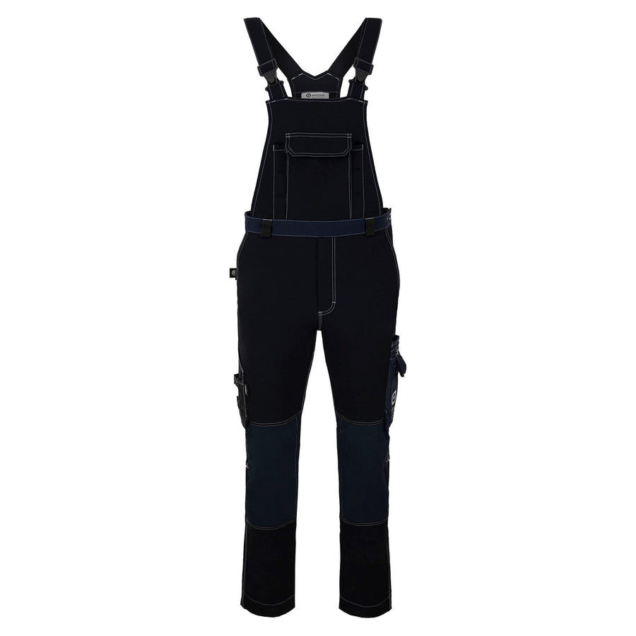 Macacão de trabalho Avacore Avaflex com bolsos, elástico, cordura, preto/azul-marinho, tamanho 48