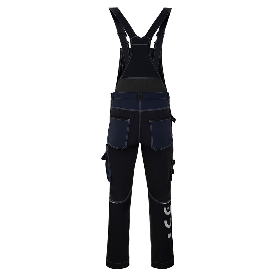 Macacão de trabalho Avacore Avaflex com bolsos, elástico, cordura, preto/azul-marinho, tamanho 62