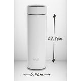 Termo Adler, pantalla táctil LED, capacidad 473 ml, color blanco, AD 4506