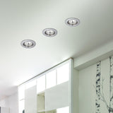 Rabalux Luminaria empotrable IP20, Color cromo, GU5.3, 12V, Foco reflector