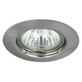 Rabalux Candeeiro de encastrar, IP20, cor cromado acetinado, GU5.3, 12V, Projector