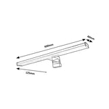 Candeeiro de Casa de Banho Rabalux, LED 12W, IP44, Design Cromado, Levon