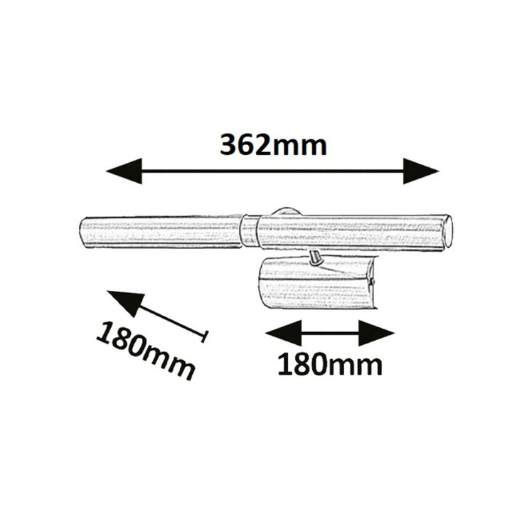 Rabalux Picture Light, 2xE14, Castanho, Picture Light