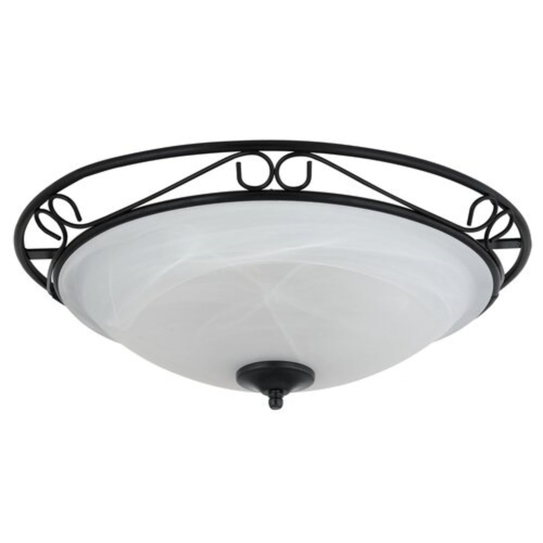 Candeeiro de Teto Rabalux, 3xE27, Metal, Preto, Atenas