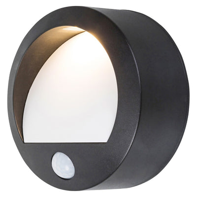 Luminária de parede exterior Rabalux, LED de 1,5 W, IP44, preta
