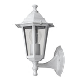 Aplique de parede Rabalux para exterior, IP43, E27, máx. 60 W, cor branca, Velence