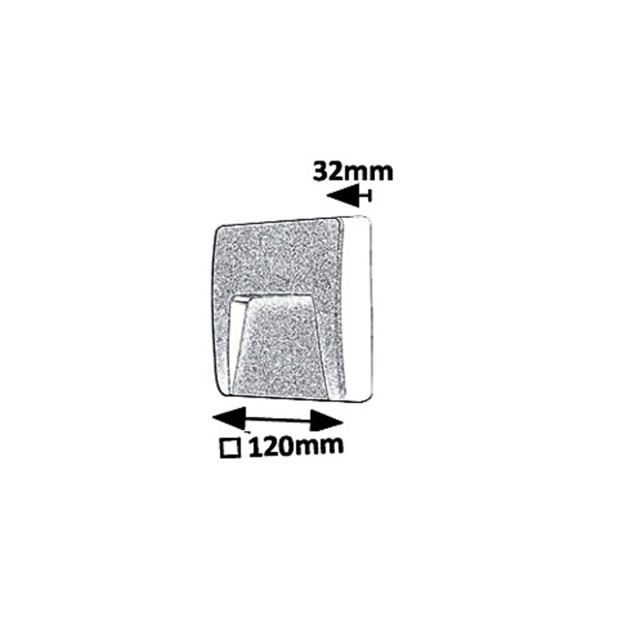 Aplique de parede exterior Rabalux, IP65, LED 3W, Antracite, Trento