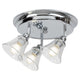Luminária de teto Rabalux Antoine com 3 dimmers, adequada para casas de banho, IP44, 3 tomadas E14, máx. 40 W, cromada