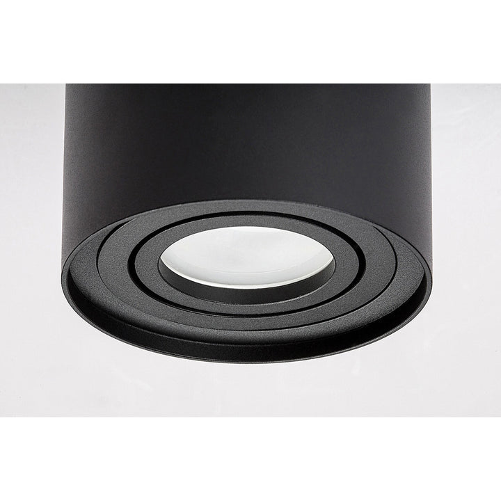 Candeeiro de teto Rabalux Kobald, montagem à superfície, GU10, IP20, preto